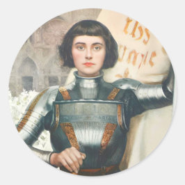 Pegatina Redonda St. Joan Of Arc Catholic Stickers 