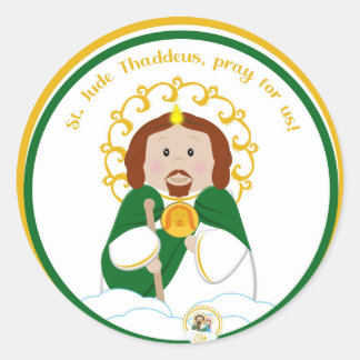 Pegatina Redonda St. Jude Thaddeus
