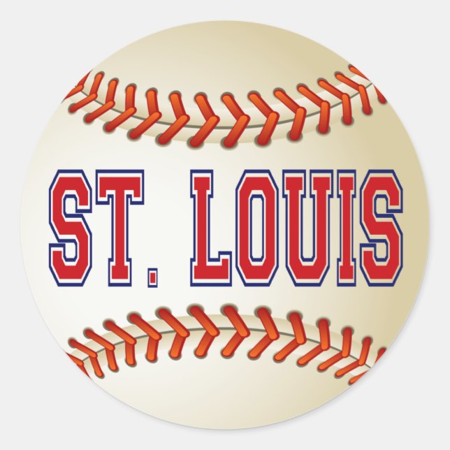PEGATINA REDONDA ST. LOUIS BASEBALL (Anverso)