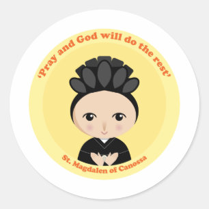 Pegatina Redonda St. Magdalen Canossa