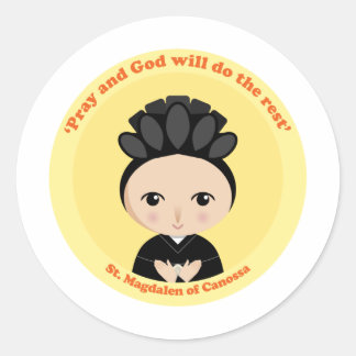 Pegatina Redonda St. Magdalen Canossa