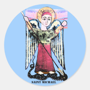 Pegatina Redonda St Michael
