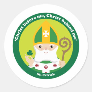 Pegatina Redonda St Patrick