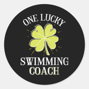 Pegatina Redonda St Patricks Day Lucky Swift Coach