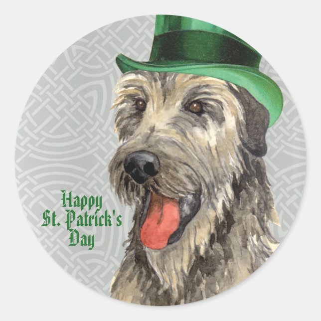 Pegatina Redonda St. Patrick's Day Torneo de Ramblas (Anverso)
