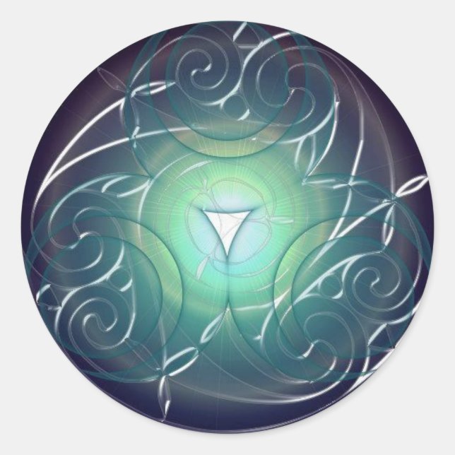 Pegatina Redonda Star Catcher (Anverso)