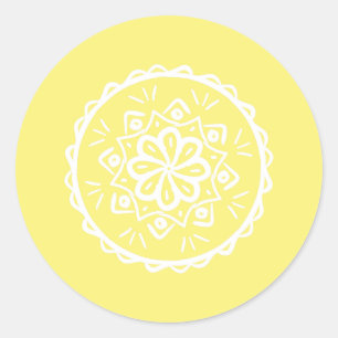 Pegatina Redonda Star Fruit Mandala