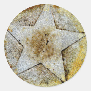 Pegatina Redonda Star Gazer