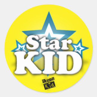Pegatina Redonda Star Kid (conjunto de 20)