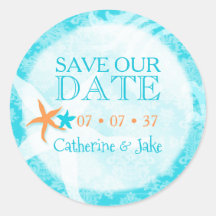 Starfish Dream Beach Wedding Save the Date