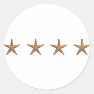 Pegatina Redonda Starfish - Estrella del Mar del Norte