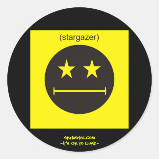 Pegatina Redonda Stargazer