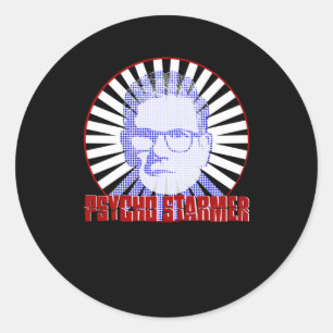 Pegatina Redonda Starmer Psycho de dos niveles -