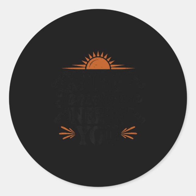 Pegatina Redonda Stay Tomorrow Needs You, Suicide Awareness Mental  (Anverso)