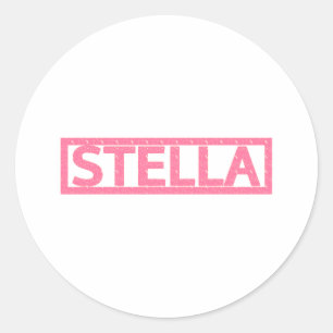 Pegatina Redonda Stella Stamp