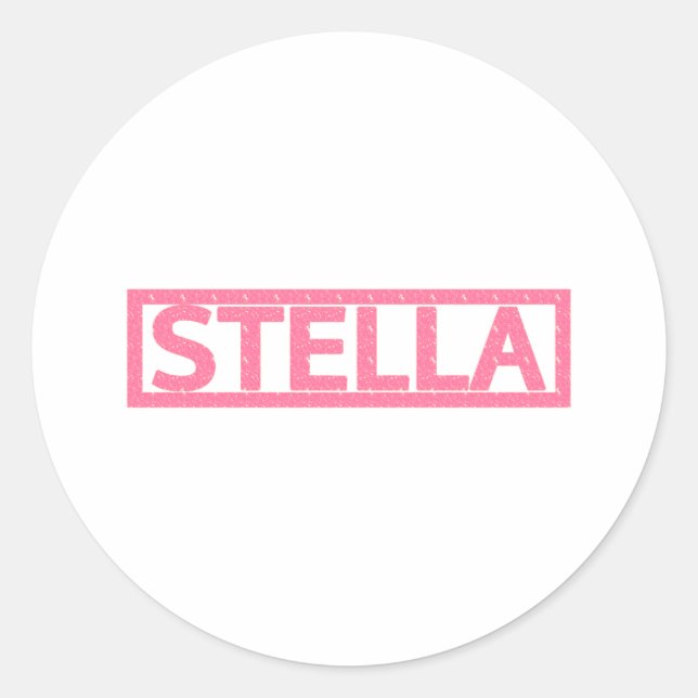 Pegatina Redonda Stella Stamp (Anverso)