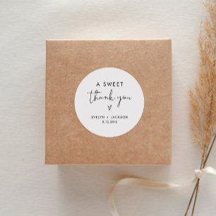 Pegatina Redonda STELLA Sweet Agradecimiento Favorito 3" (hoja de 6