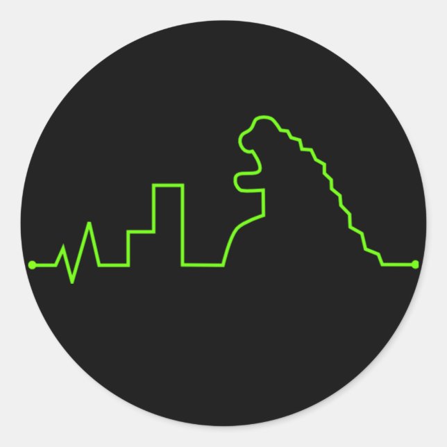 Pegatina Redonda Stetozilla (Anverso)