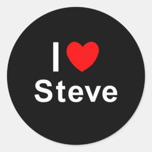 Pegatina Redonda Steve