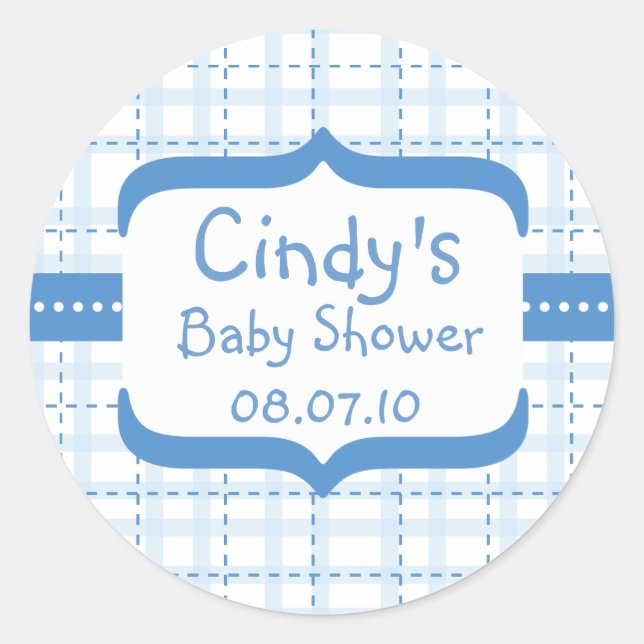 Pegatina Redonda sti_bs005, Cindy's, Baby Shower, 08.07.10 (Anverso)
