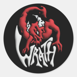 Pegatina Redonda Stick to your Sin Wrath