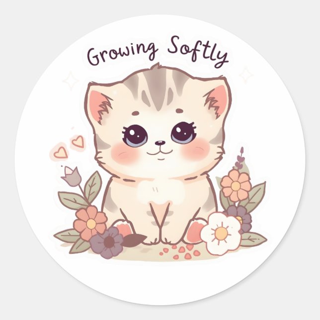 Pegatina Redonda Sticker (Anverso)