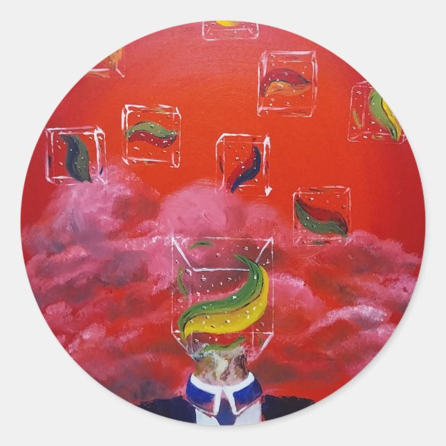 Pegatina Redonda Sticker (Anverso)