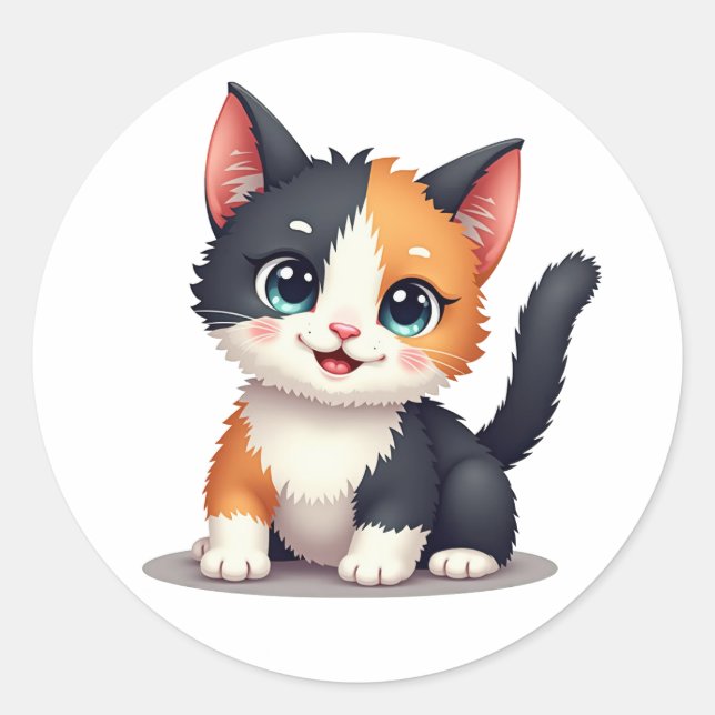 Pegatina Redonda Sticker (Anverso)