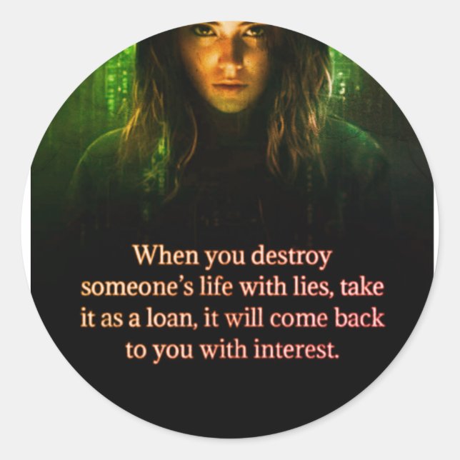 Pegatina Redonda sticker (Anverso)