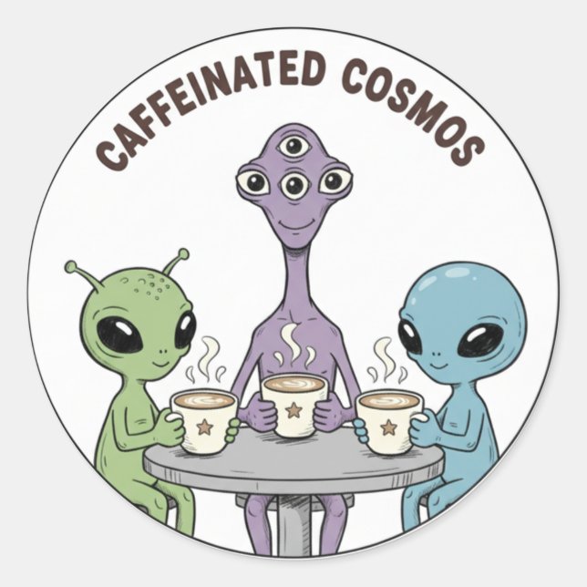 Pegatina Redonda Sticker (Anverso)