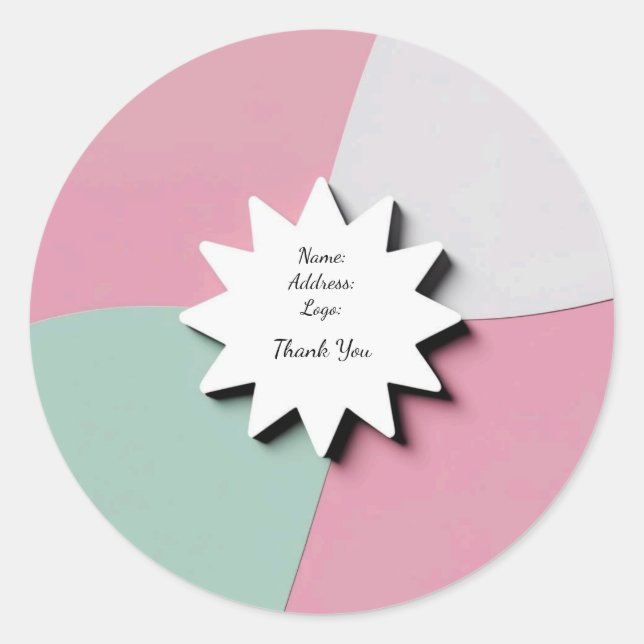 Pegatina Redonda sticker (Anverso)