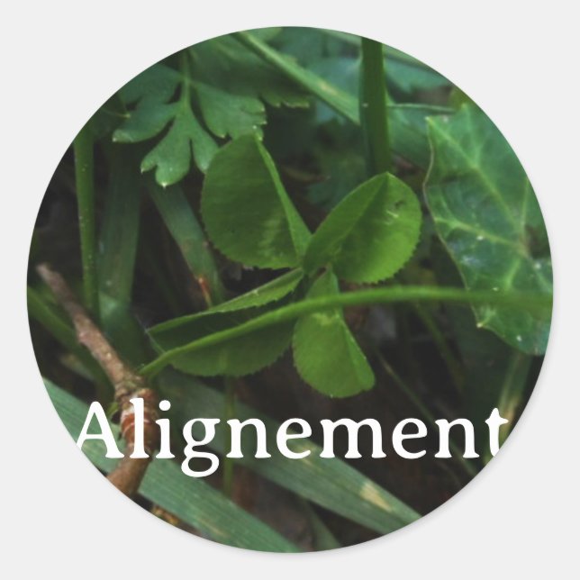 Pegatina Redonda Sticker 'Alignement' (Anverso)