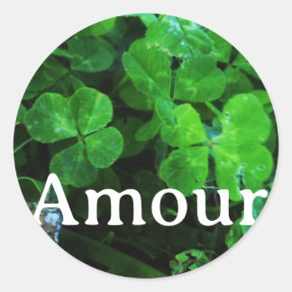 Pegatina Redonda Sticker 'Amour'