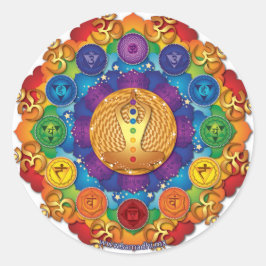 Pegatina Redonda Sticker chakras