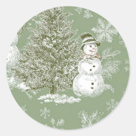 Pegatina Redonda Sticker Christmas