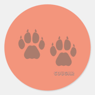 Pegatina Redonda sticker custom cougar