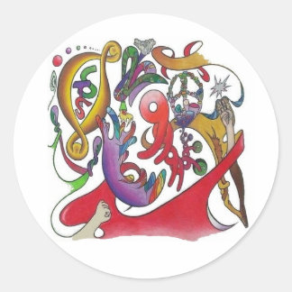 Pegatina Redonda sticker de sts9