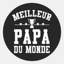 Pegatina Redonda Sticker Día del padre - Mejor Papá del Mundo