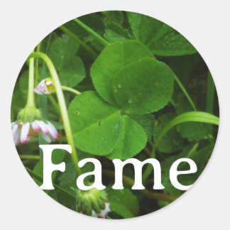 Pegatina Redonda Sticker 'Fame'