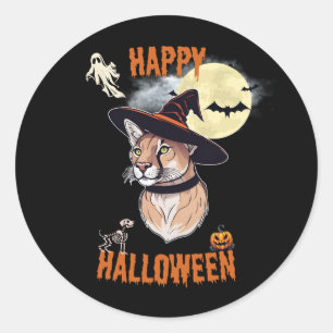 Pegatina Redonda sticker halloween animals