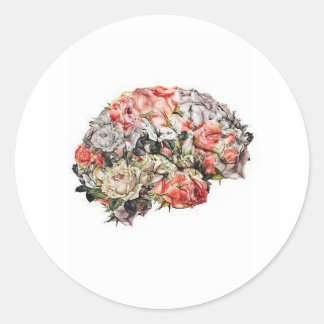 Pegatina Redonda Sticker hermoso diseño de almohada zazzer amante a