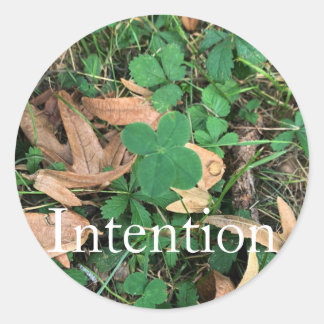 Pegatina Redonda Sticker 'Intention'
