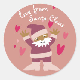 Pegatina Redonda sticker Kerstman