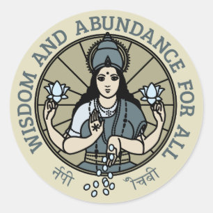 Pegatina Redonda Sticker Lakshmi #2