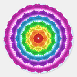 Pegatina Redonda Sticker mandala Chakra