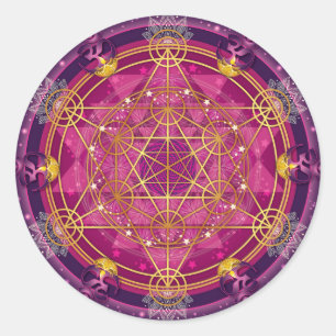 Pegatina Redonda Sticker Metatron