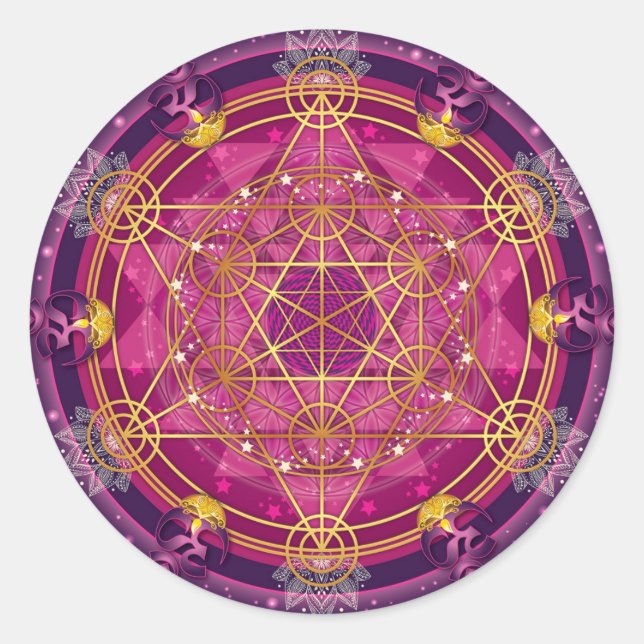 Pegatina Redonda Sticker Metatron (Anverso)