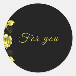 Pegatina Redonda Sticker-Midnight Elegance collection