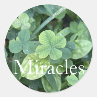 Pegatina Redonda Sticker 'Miracles'