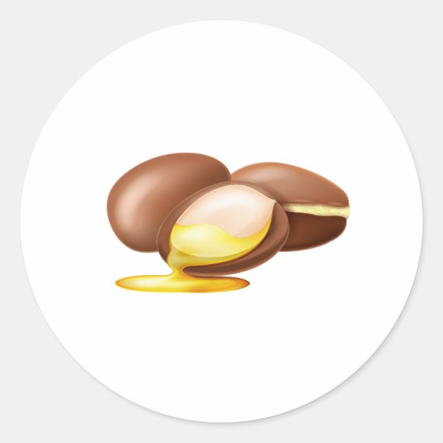 Pegatina Redonda Sticker Moroccan ARGAN (Anverso)